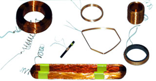 Thermo-adhesive wire coils
